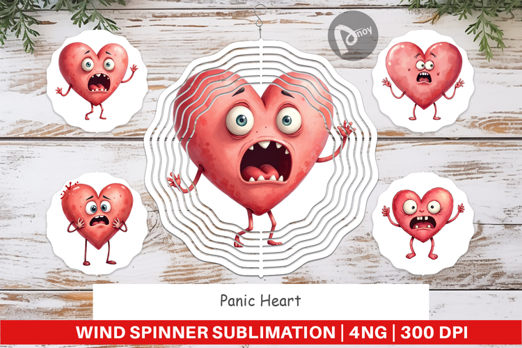 Wind Spinner Panic Heart