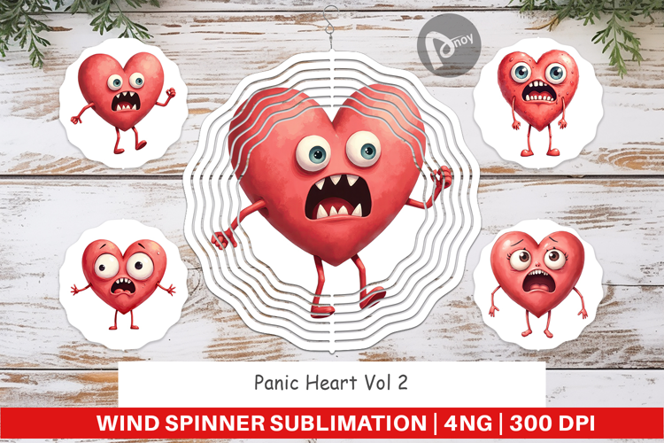 Wind Spinner Panic Heart