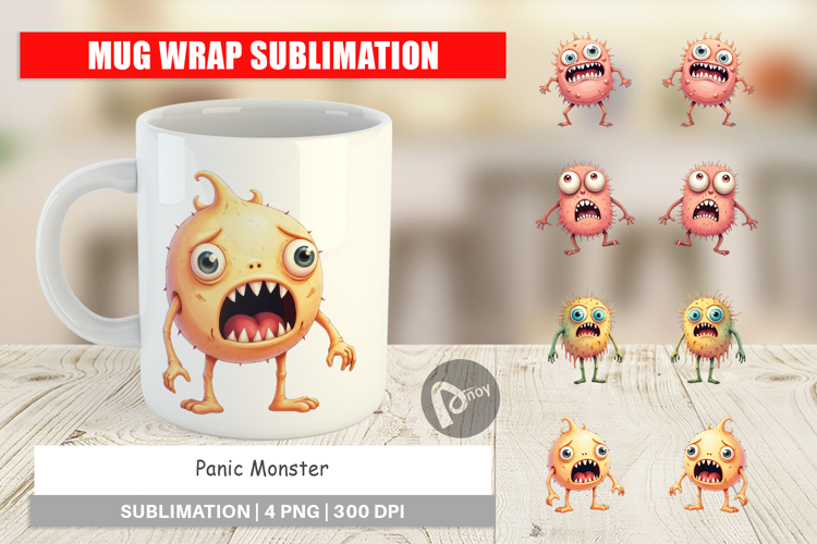 Mug Wrap Panic Monster