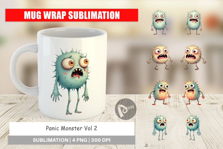 Mug Wrap Panic Monster