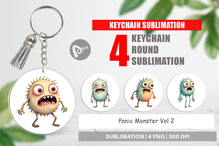 Keychain Panic Monster
