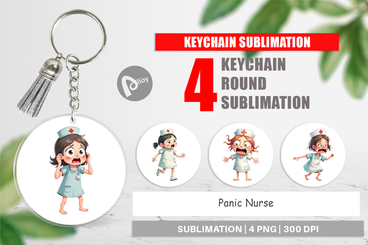 Keychain Panic Nurse