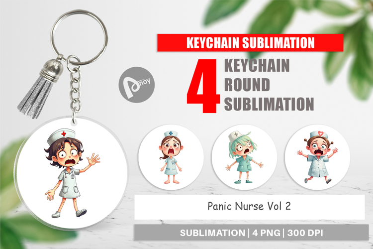 Keychain Panic Nurse