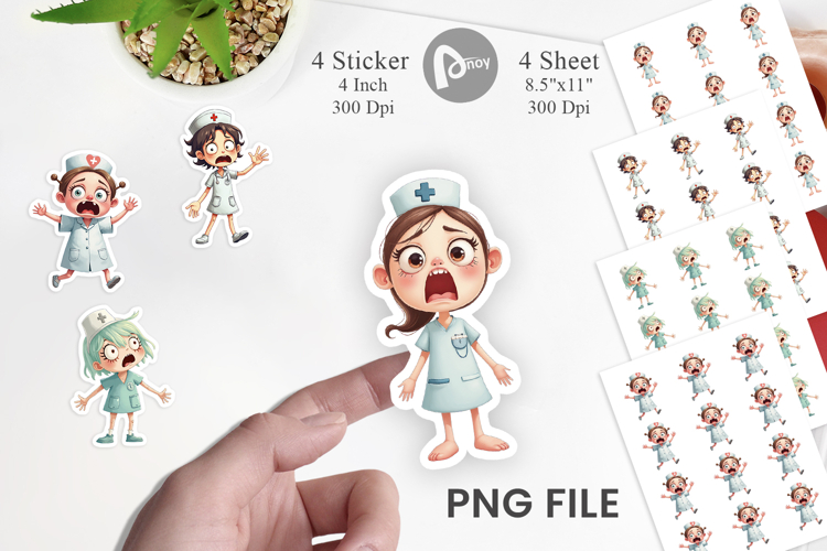 Panic Nurse Sticker