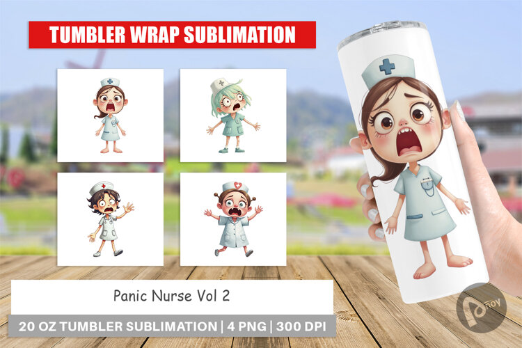 Tumbler Panic Nurse example image 1