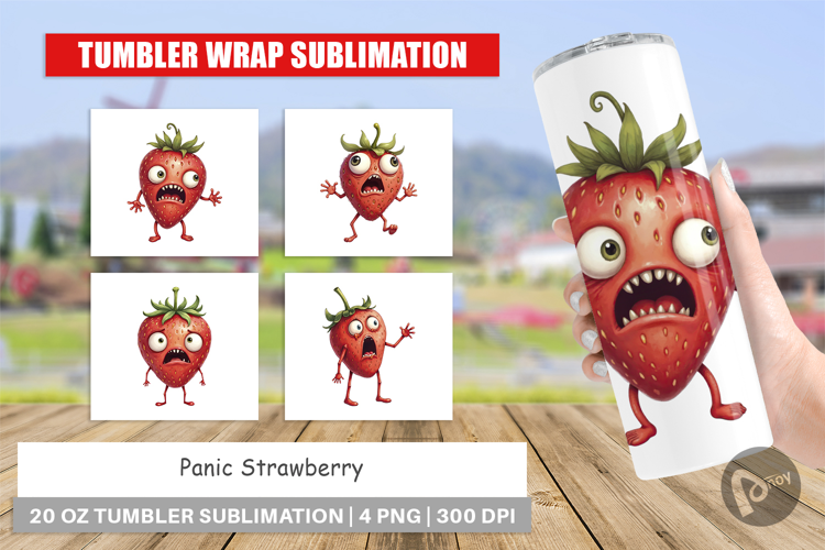 Tumbler Panic Strawberry