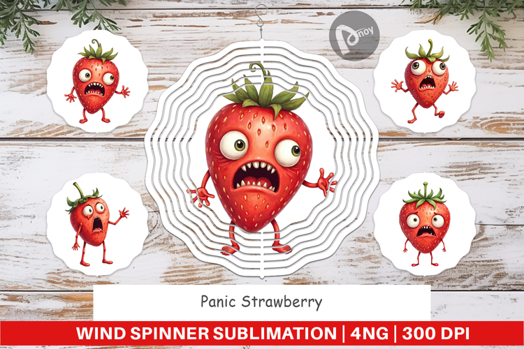 Wind Spinner Panic Strawberry