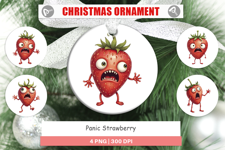 Ornament Panic Strawberry