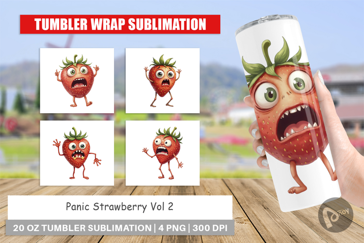 Tumbler Panic Strawberry