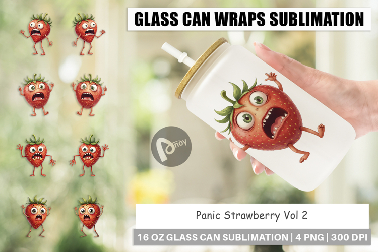 Glass Can Panic Strawberry