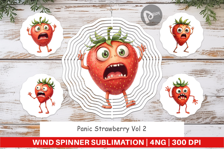 Wind Spinner Panic Strawberry