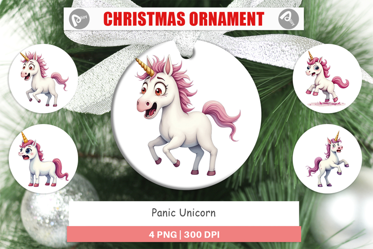 Ornament Panic Unicorn