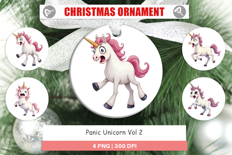 Ornament Panic Unicorn