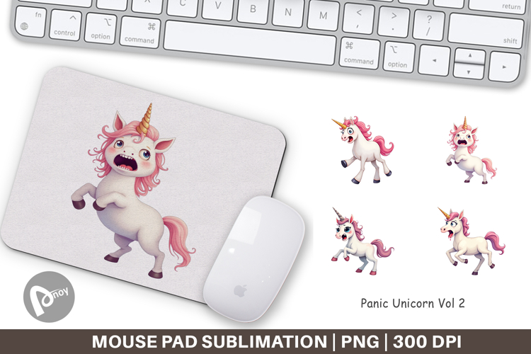 Mouse Pad Panic Unicorn