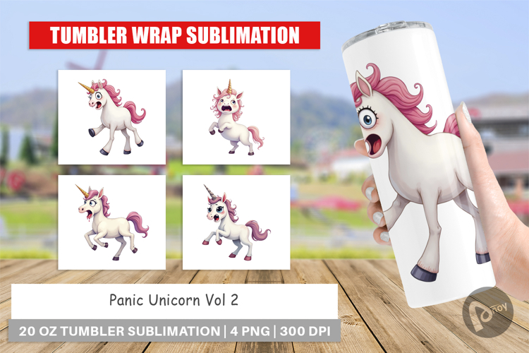 Tumbler Panic Unicorn