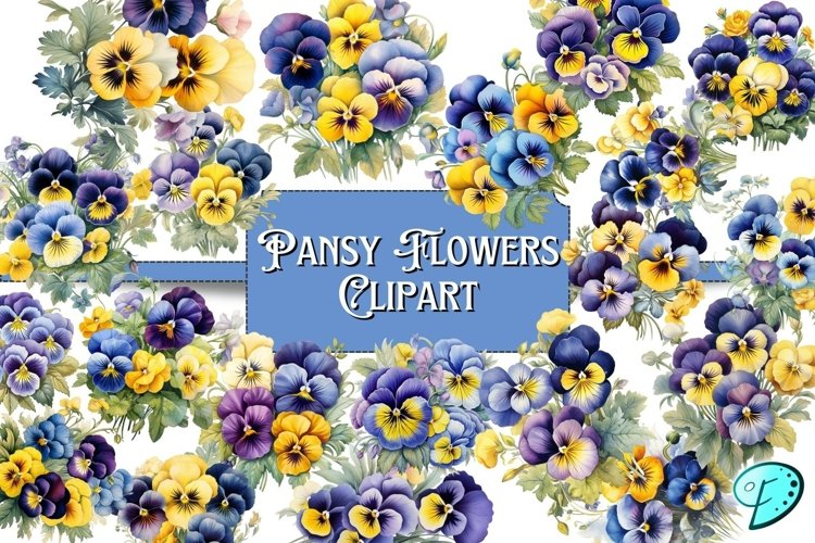 Pansy Flowers Clipart Transparent PNG