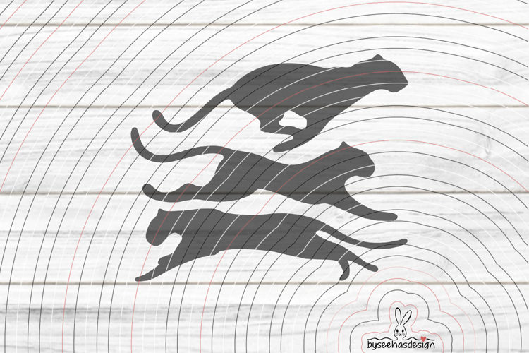 Panther Cutting file SVG DXF