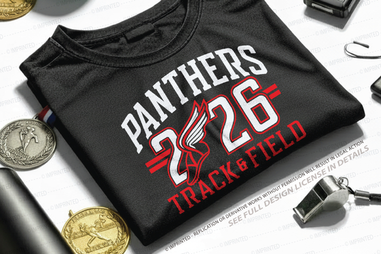 Panther Track and Field SVG
