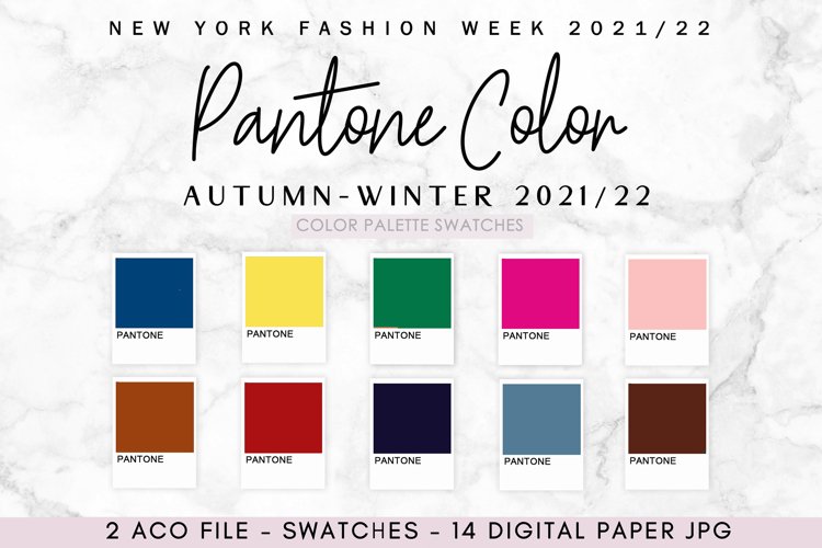 Pantone color 2022, Swatches for NYFW (1624505)