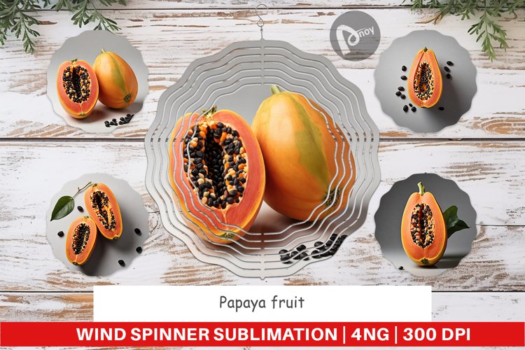 Wind Spinner Papaya fruit