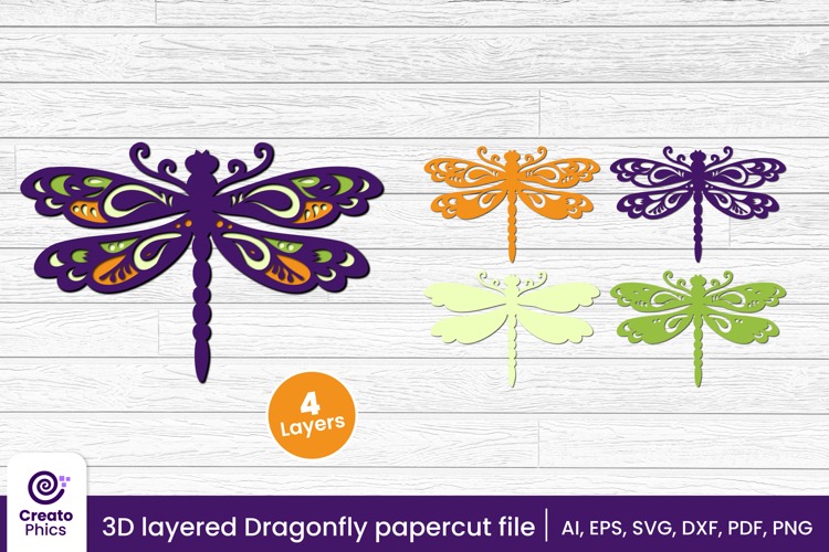 Dragonfly Clipart Image 10