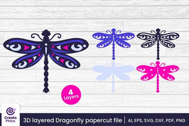 Dragonfly Clipart Image 6