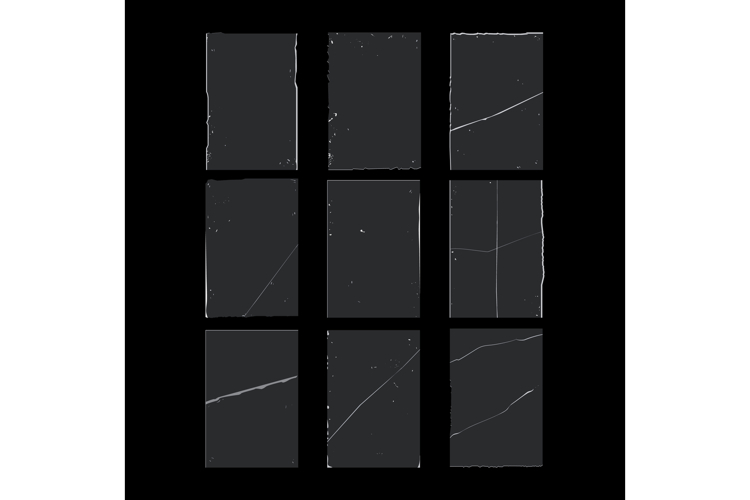 Distressed paper texture grates design element