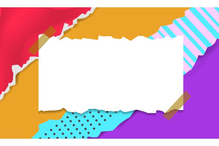 Paper note on creative torn ripped paper background example image 1