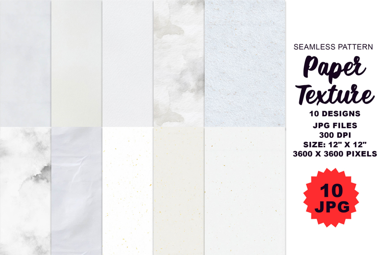 Watercolor Paper Texture Seamless Pattern 10 JPG