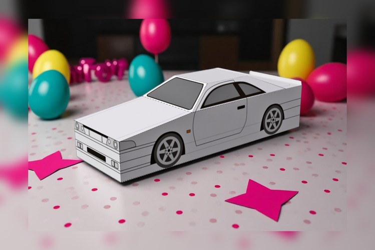 Car favor - 3d papercraft