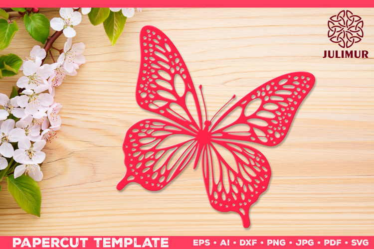 Papercut Butterfly Design, Butterfly SVG Cut File