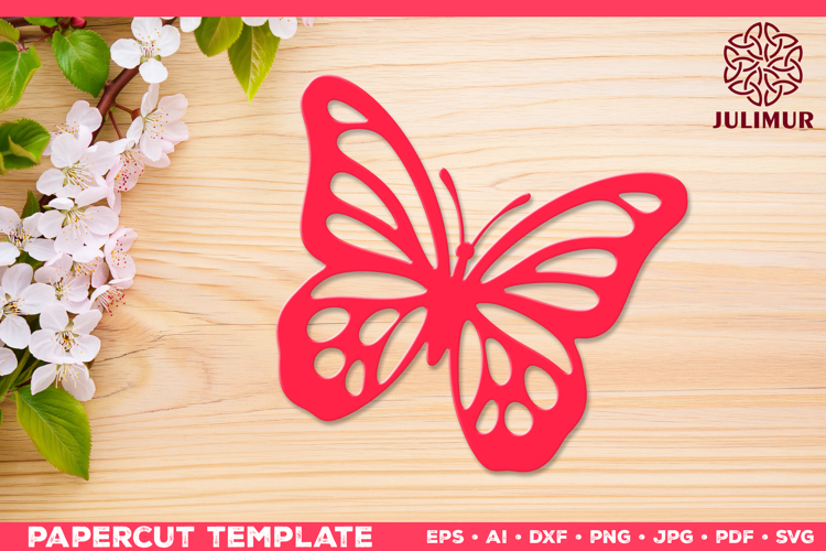 Papercut Butterfly Design, Butterfly SVG Cut File