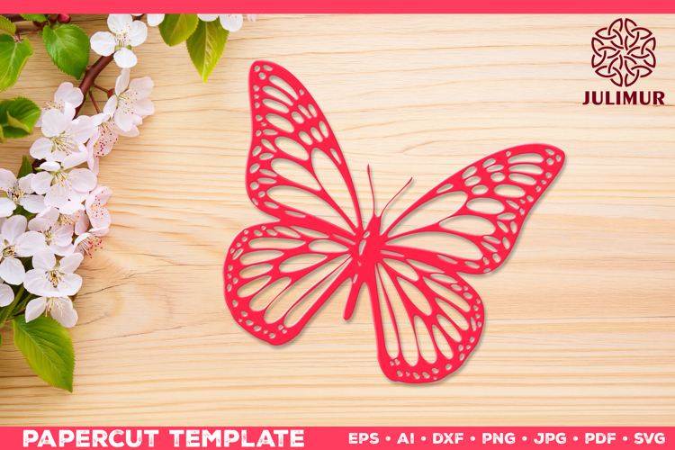Papercut Butterfly Design, Butterfly SVG Cut File
