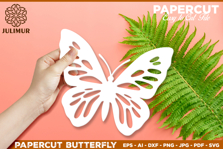 Papercut Butterfly Design, Butterfly SVG Cut File