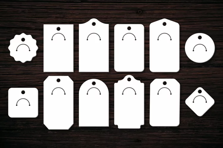 Papercut Keychain Holder Display Cards SVG | Keychain Holder