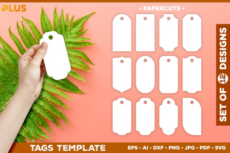 Papercut Gift Tags. Hang Tags Papercut Template. Tags SVG