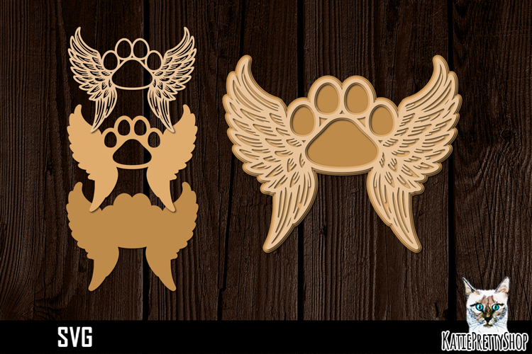 Angel Wings With Heart Svg Image 6