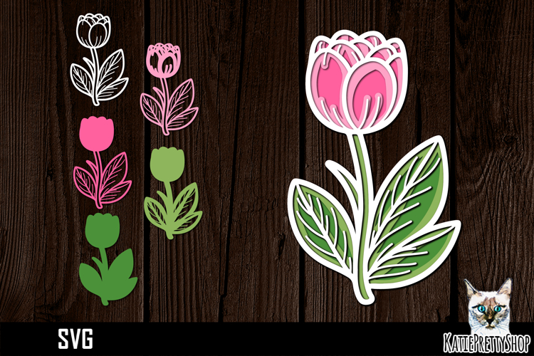 Layered Flower Svg Image 18
