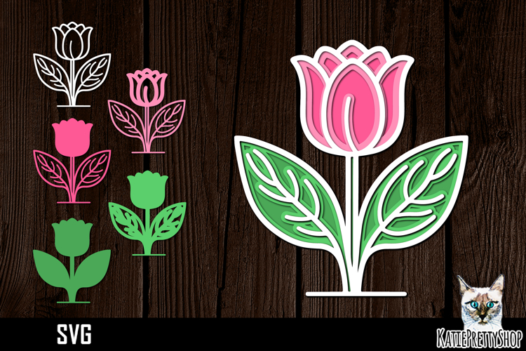 Layered Flower Svg Image 17