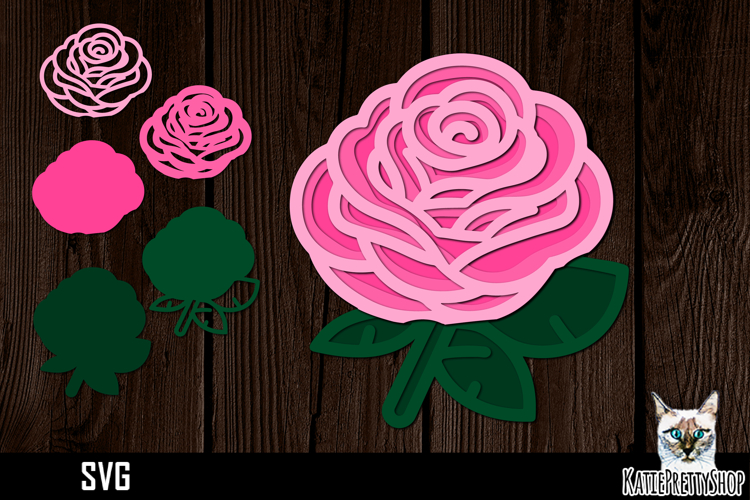 Layered Flower Svg Image 12