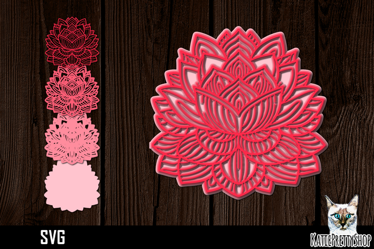 Layered Flower Svg Image 11