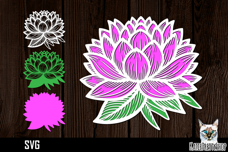 Layered Flower Svg Image 9