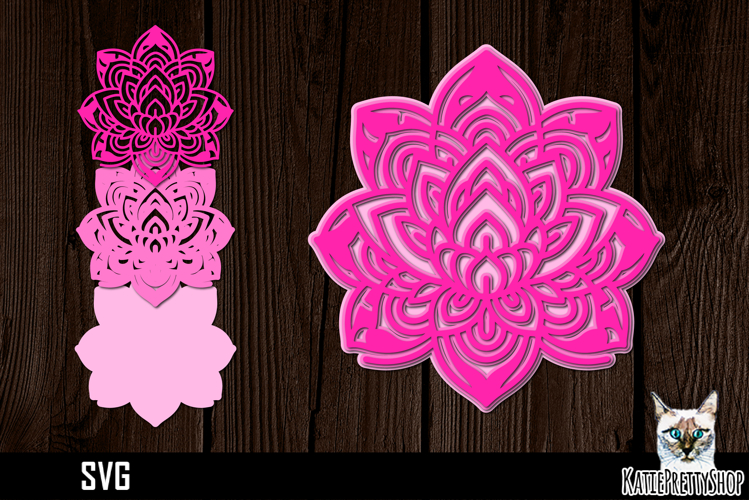 Layered Flower Svg Image 7
