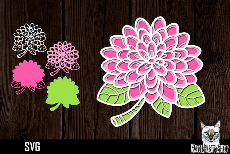 Layered Flower Svg Image 6
