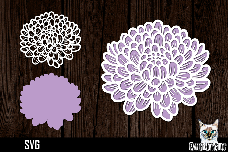 Layered Flower Svg Image 4