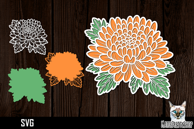 Layered Flower Svg Image 3