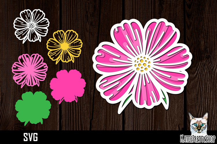 Layered Flower Svg Image 2
