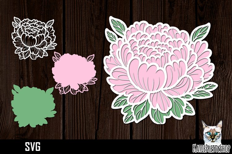 Peony Svg Image 13