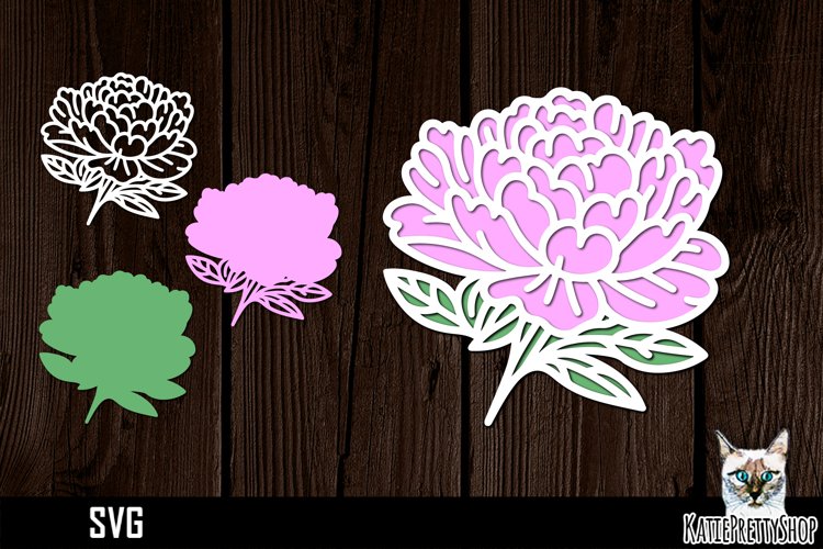 Peony Svg Image 12