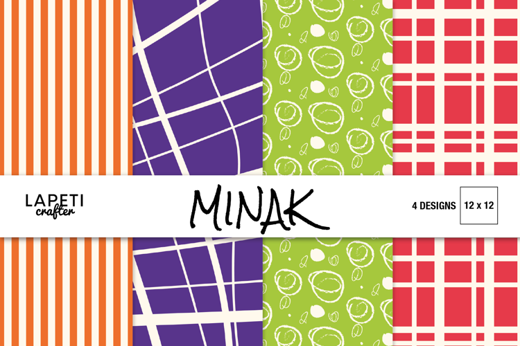 Bold Digital Paper for Scrapbooking and Project Life